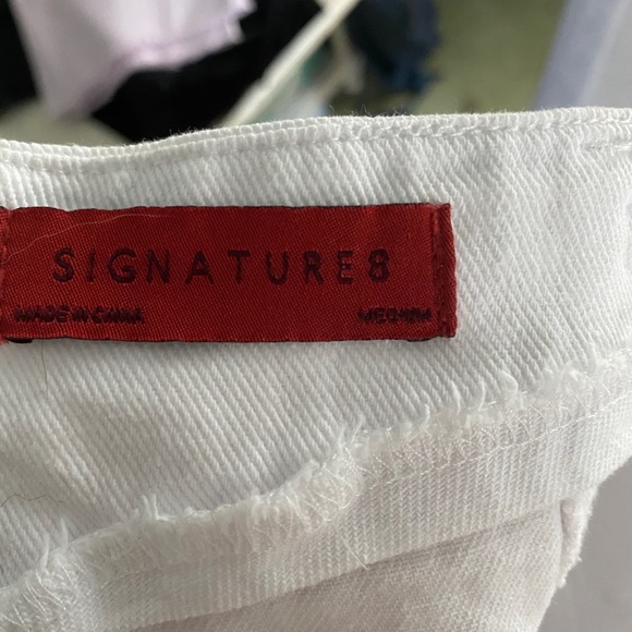 Signature8 White Denim Skirt - Picture 3 of 3